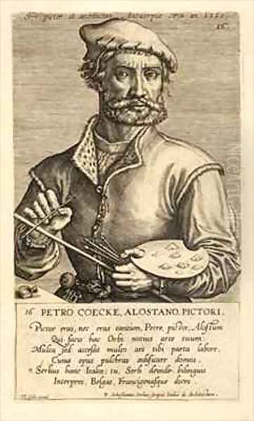 Portrait of Pieter Coecke van Aelst the Elder Oil Painting by Theodor Galle