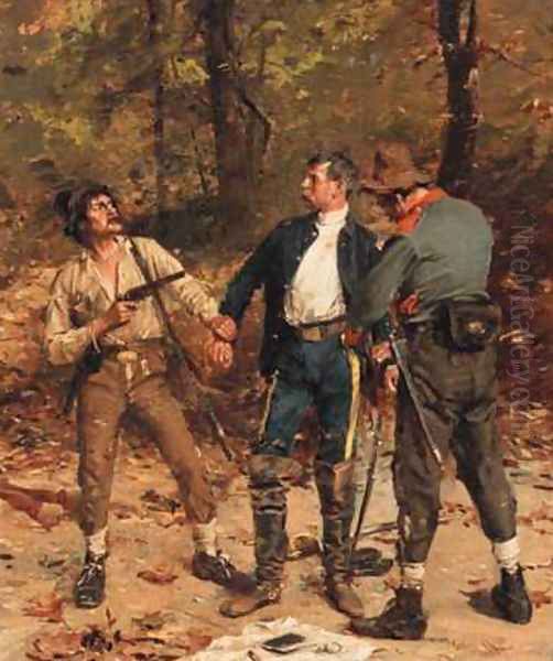 Captured by Confederates Oil Painting by Gilbert Gaul