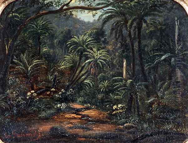 Ferntree Gully in the Dandenong Ranges Oil Painting by Eugene von Guerard