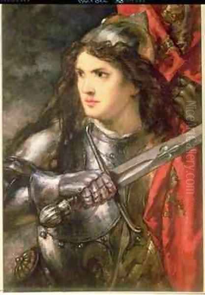 Joan of Arc Oil Painting by Sir John Gilbert