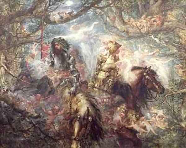 The Enchanted Forest Oil Painting by Sir John Gilbert