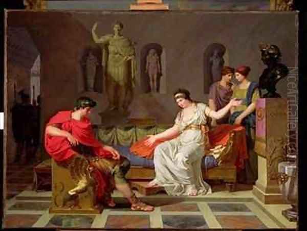 Cleopatra and Octavian Oil Painting by Louis Gauffier