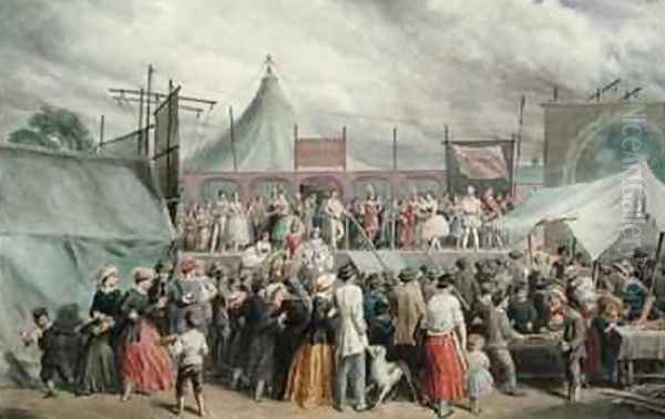 A visit to the circus Oil Painting by Charles Green