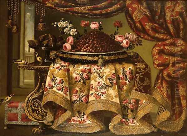 Still life Oil Painting by Antonio Gianlisi The Younger