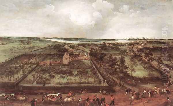 View of Kiel 1578 Oil Painting by Jacob Grimmer