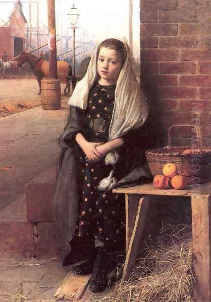 The Little Orange Girl Oil Painting by Seymour Joseph Guy