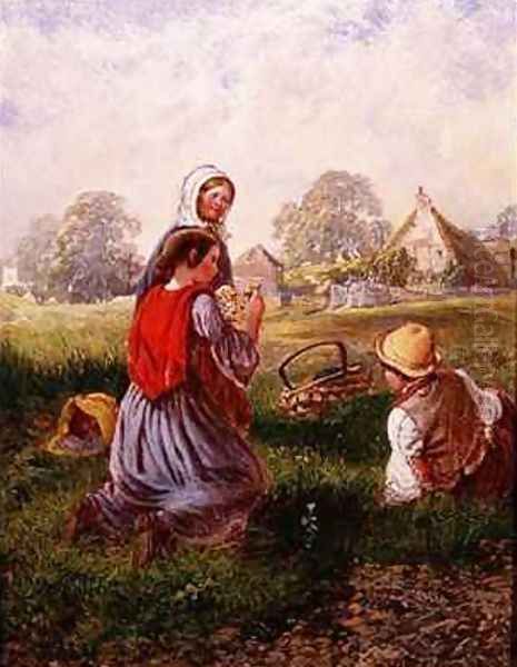 Picking Flowers Oil Painting by Alfred H. Green