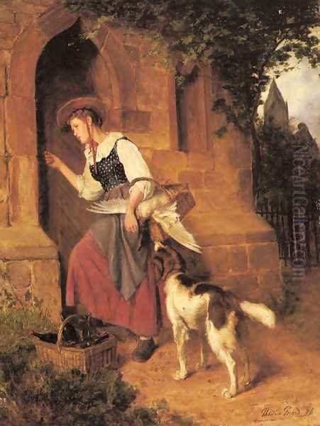 The Days Delivery Oil Painting by Theodore Gerard