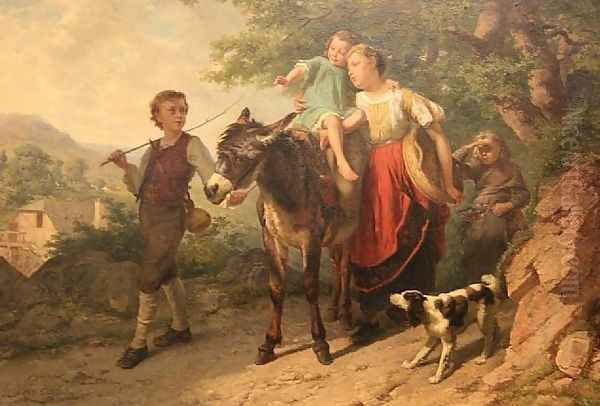 The Family Homecoming Oil Painting by Theodore Gerard