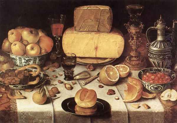 Laid Table 1611 Oil Painting by Nicolaes Gillis