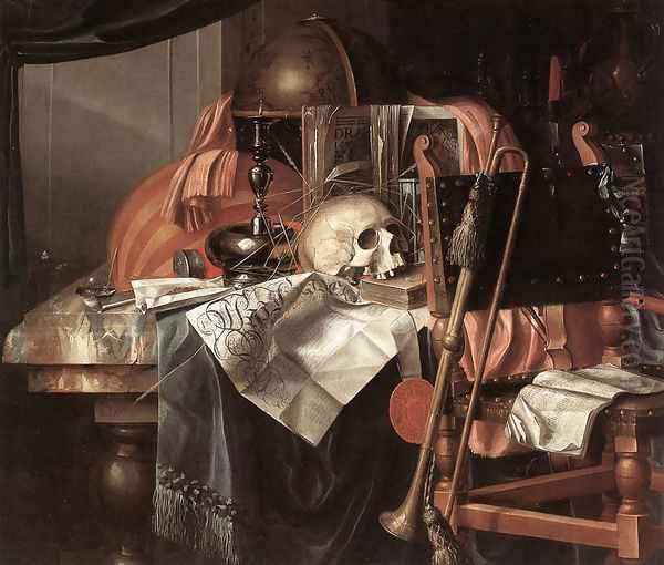 Vanitas Oil Painting by Franciscus Gysbrechts