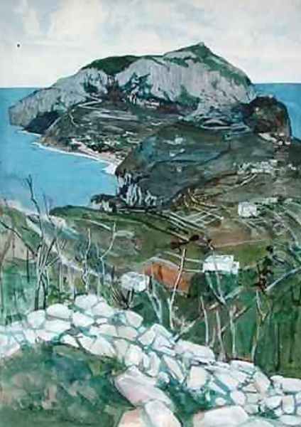 Capri Oil Painting by Maurice William Greiffenhagen