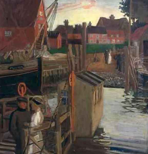 The Ferry Walberswick Oil Painting by Maurice William Greiffenhagen