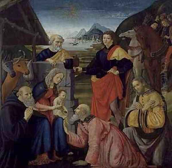 The Adoration of the Magi Oil Painting by Davide Ghirlandaio