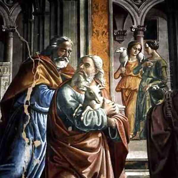 The Expulsion of Joachim from the Temple Oil Painting by Davide Ghirlandaio