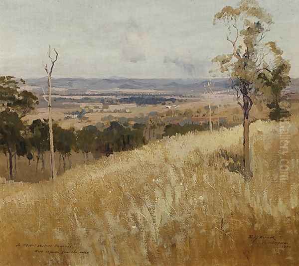 Lindisfarne, New South Wales Oil Painting by Elioth Gruner