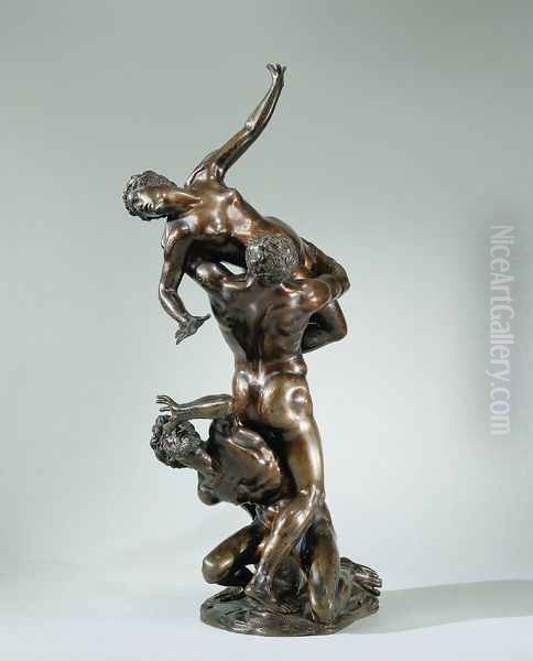 The Rape of the Sabine Women Oil Painting by Giambologna