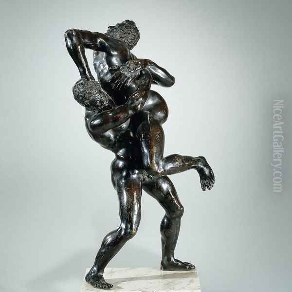 Hercules and Antaeus Oil Painting by Giambologna