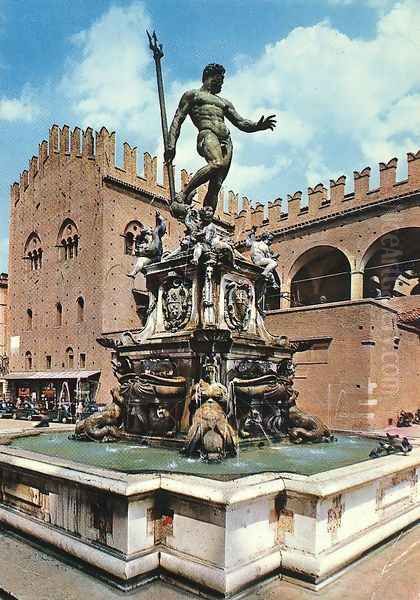 Fountain of Neptune Oil Painting by Giambologna