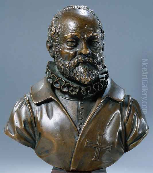 Self Portrait of Giambologna I Oil Painting by Giambologna