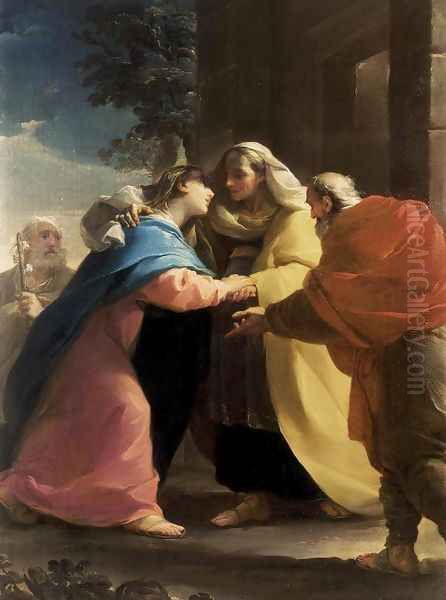 The Visitation c. 1767 Oil Painting by Ubaldo Gandolfi