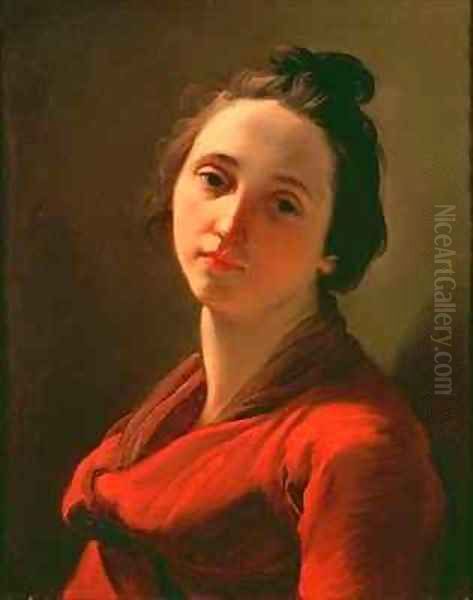 Portrait of a Young Woman Thought to be the Artists Wife Oil Painting by Ubaldo Gandolfi