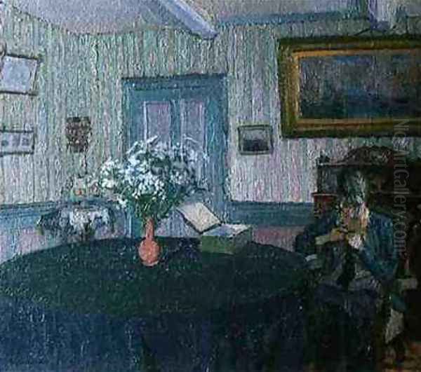 Interior Oil Painting by Harold Gilman