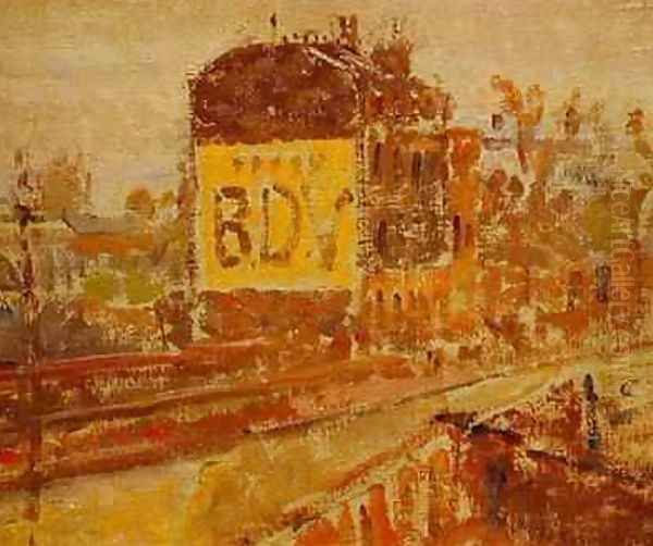 Hampstead Road Oil Painting by Harold Gilman