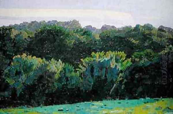 Landscape Somerset Oil Painting by Harold Gilman