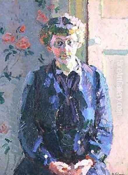 Sylvia Gosse Oil Painting by Harold Gilman