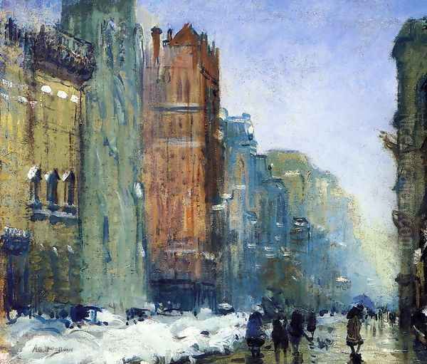 Fifth Avenue, New York Oil Painting by Arthur C. Goodwin