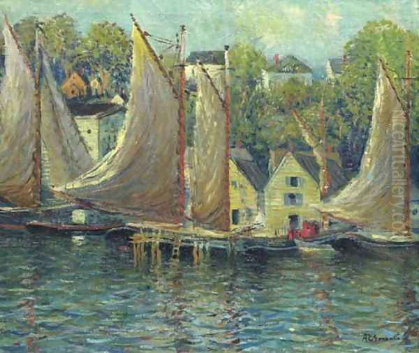 Gloucester Oil Painting by Arthur C. Goodwin