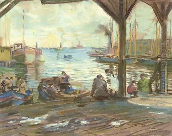 Italian Fisherman, Boston Oil Painting by Arthur C. Goodwin