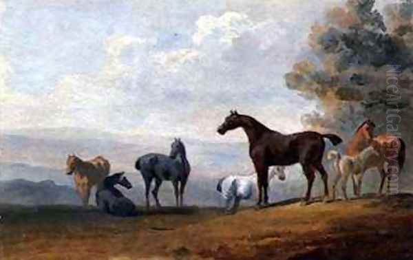 Horses Oil Painting by Sawrey Gilpin