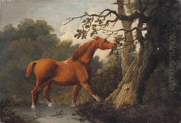 A Chestnut Horse Oil Painting by Sawrey Gilpin