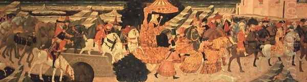 The Triumphal Procession of the Queen of Sheba Oil Painting by Apollonio di Giovanni