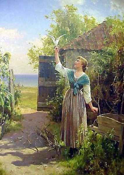 The Dove Oil Painting by Alfred Glendening