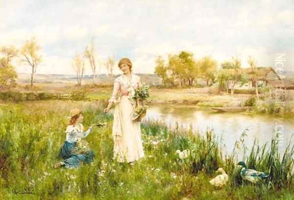 Springtime Oil Painting by Alfred Glendening