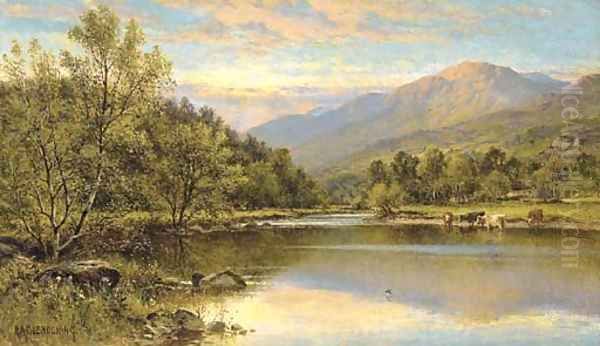 Capel Curig, North Wales Oil Painting by Alfred Glendening