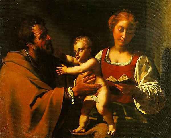 The Holy Family Oil Painting by Antiveduto Gramatica