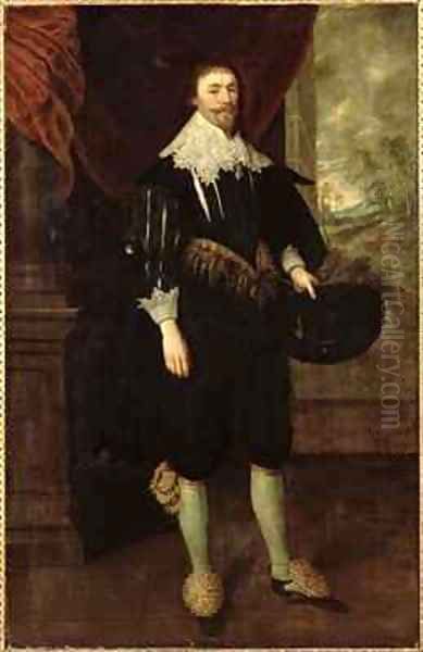 Portrait of William Style of Langley Oil Painting by Gortzius Geldorp