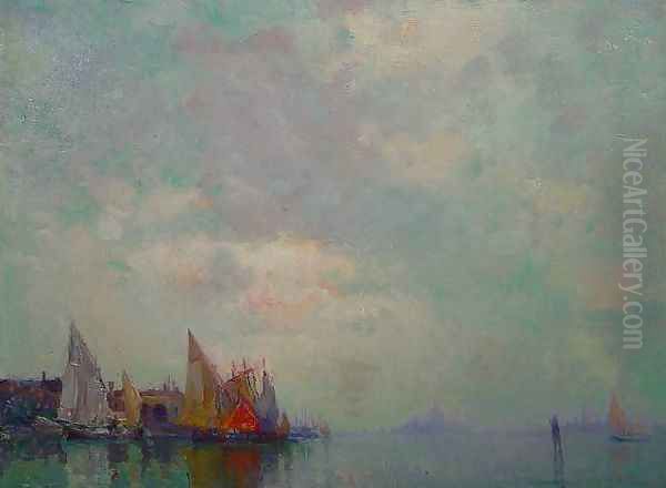 View of Venice Oil Painting by Oliver Dennett Grover