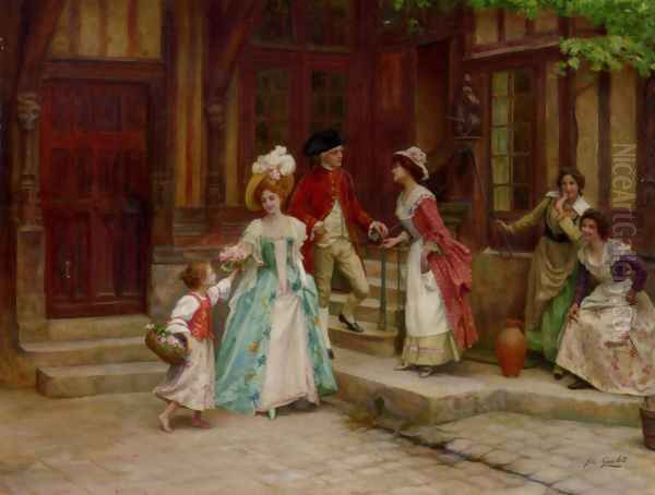 Le Lendemain Des Noces Oil Painting by Jules Girardet