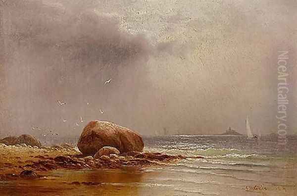 Fairhaven Coast at Sconticut Neck Oil Painting by Charles Henry Gifford