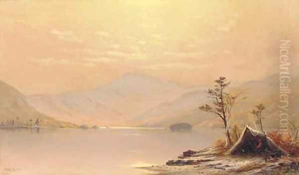 Lake George Oil Painting by Charles Henry Gifford