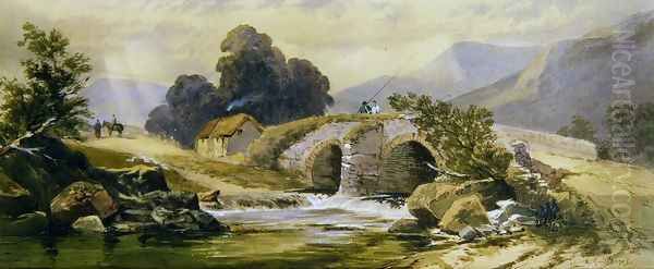 The Little Bridge Oil Painting by Jean Baptiste Antoine Guillemet