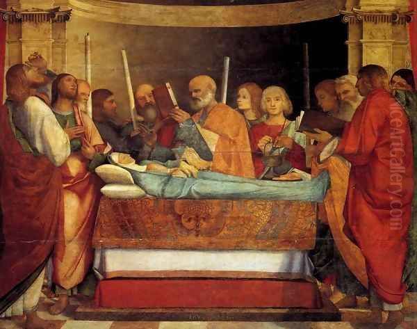 Dormition of the Virgin Oil Painting by Pennacchi Gerolamo de Pier-Marie