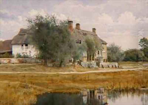 The Ferry Boat Inn Holywell Oil Painting by William Fraser Garden