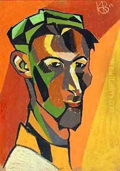 Self Portrait Oil Painting by Henri Gaudier-Brzeska