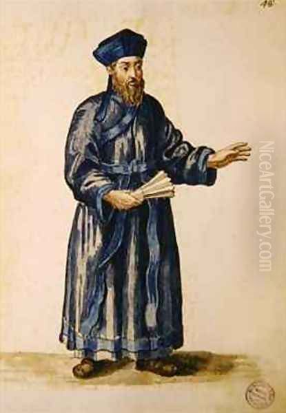 Venetian missionary in China Oil Painting by Jan van Grevenbroeck